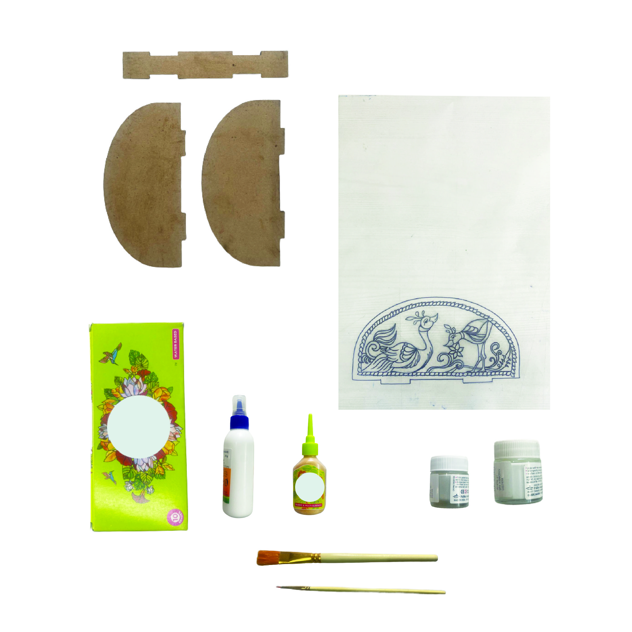 Penkraft Meenakari art Tissue Box Holder DIY Kit